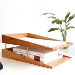 書類整理 木製A4ペーパートレイオフ