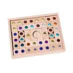 虹の積み木セット、虹のアクリル宝石キューブ、知育玩具 色彩教育 収納ケース付き、見た目は滑らかで透明、誕生日、クリスマスの理想的なプレゼント (ハッピーキ