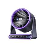 卓上扇風機 100段階高速風 大容量バッテリー USB扇風機 小型 静音 強力風速 デジタル風量表示 90度角度調整 LEDライト付き サーキュレーター 壁掛け扇風機 空気