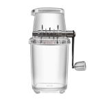 アイスクラッシャー 手動 砕氷機 家庭用 1.25L 小型 製氷機 使いやすい アイスキューブ粉砕 ステンレス鋼刃 DIY 氷/ワイン/アイスクリームに対応 家庭用 飲食店