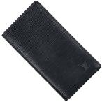 ルイ・ヴィトン Louis Vuitton ポルト カルト クレディ 円 札入れ カードケース 長財布 エピ ノワール(ブラック) M63212 レディース 中古