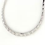 メレダイヤ　デザイン ネックレス K18 ホワイトゴールド  ネックレス WG ダイヤモンド レディース 中古通販