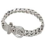 エルメス HERMES ブックルセリエ ブレスレット 腕輪 ベルトモチーフ ブレスレット シルバー シルバー レディース 中古