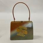 和装バッグ 優品 フォーマル 金鷲 桜 螺鈿 金彩 青緑 エナメル 和装小物