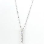 メレダイヤ デザインネックレス プラチナ ペンダント ネックレス Pt900 Pt850 ダイヤモンド レディース 中古