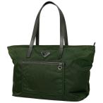 プラダ PRADA ロゴプレート トートバッグ ショルダーバッグ トートバッグ ナイロン グリーン BR4339 レディース 中古