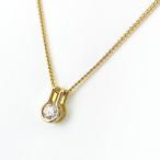 ショッピングペンダント ダイヤモンド デザインネックレス YG イエローゴールド ペンダント ネックレス K18 ダイヤモンド レディース 中古