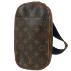 ルイ・ヴィトン Louis Vuitton ポシェット ガンジュ ショルダーバッグ 肩掛け ボディバッグ モノグラム ブラウン M51870 メンズ 中古