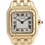 ショッピングカルティエ カルティエ CARTIER パンテール SM W25022B9 腕時計 YG クォーツ アイボリー レディース 中古  ラッピング可