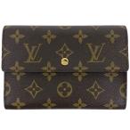 ショッピングVUITTON ルイ・ヴィトン Louis Vuitton ポルト トレゾール エテュイ パピエ 財布 モノグラム ブラウン M61202 レディース 中古  ラッピング可