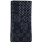 ルイ・ヴィトン Louis Vuitton ポルトフォイユ ブラザ NM ダミエグラフィット 3D 長財布 ブラック N60436 メンズ 中古  ラッピング可