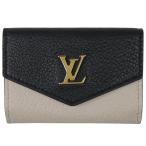 ルイ・ヴィトン Louis Vuitton ポルトフォイユ ロック ミニ 三つ折り財布 レザー ベージュ ブラック ピンク M80984 レディース 中古