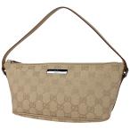 グッチ GUCCI GG柄 ハンドバッグ アクセサリーポーチ ハンドバッグ GGキャンバス ベージュ 07198 レディース 中古