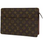 ショッピングVUITTON ルイ・ヴィトン Louis Vuitton ポシェット・オム クラッチバッグ 手持ち セカンドバッグ モノグラム ブラウン M51795 メンズ 中古