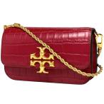 トリーバーチ Tory Burch ロゴ チェーン ショルダーバッグ ウォレット ショルダーバッグ レザー レッド レディース 中古