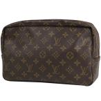 ショッピングルイヴィトン ルイ・ヴィトン Louis Vuitton トゥルース トワレット 28 コスメ セカンドバッグ 化粧ポーチ モノグラム ブラウン M47522 レディース 中古