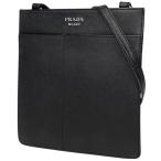 プラダ PRADA ロゴ ショルダーバッグ ミニポシェット ショルダーバッグ サフィアーノレザー ネロ(ブラック) レディース 中古
