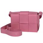 ボッテガヴェネタ BOTTEGAVENETA キャンディー カセット ショルダーバッグ マキシイントレチャート ミニバッグ レザー ピンク 中古