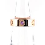カルティエ CARTIER ラブ リング PG ピンクゴールド 指輪 ピンクサファイア リング 10号 750 ピンクサファイア レディース 中古