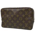  Louis * Vuitton Louis Vuittontu разрозненный towa let 23 макияж ручная сумочка косметичка монограмма Brown M47524 женский б/у 