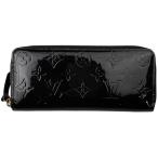 ルイ・ヴィトン Louis Vuitton ポルトフォイユ クレマンス ラウンドジップ 長財布 モノグラムヴェルニ ノワール M90920 中古 ラッピング可