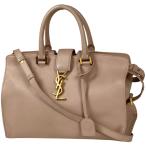 イヴ・サンローラン YVES SAINT LAURENT カバス スモール ハンドバッグ 2WAY ショルダーバッグ ハンドバッグ レザー ピンク 394461 レディース 中古