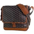 ショッピングゴヤール ゴヤール GOYARD グランブルー MM 斜め掛け ショルダーバッグ コーティングキャンバス ブラウン ブラック レディース 中古 在庫一掃