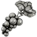 ジョージジェンセン Georg Jensen ムーンライト グレープ ブローチ 217B 葡萄モチーフ ブローチ シルバー925 シルバー レディース 中古