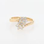 mere diamond te The Yinling gYG желтое золото кольцо кольцо 9 номер K18 бриллиант женский б/у 