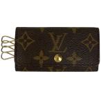 ルイ・ヴィトン Louis Vuitton ミュルティクレ 4 鍵入れ キーホルダー キーフック キーケース モノグラム ブラウン M62631 レディース 中古 ラッピング可
