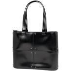 トッズ TOD’S スタッズ トートバッグ ハンドバッグ トートバッグ レザー ブラック レディース 中古