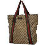 グッチ GUCCI GG柄 トートバッグ シェリーライン ウェブ トートバッグ GGキャンバス ベージュ 189669 レディース 中古