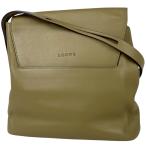 ロエベ LOEWE ロゴ ショルダーバッグ ショルダーバッグ レザー オリーブ レディース 中古