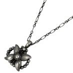 ジョージジェンセン Georg Jensen デザイン ネックレス フラワーモチーフ エーデルワイス 1998 ネックレス シルバー925 シルバー レディース 中古