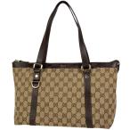 グッチ GUCCI GG柄 トートバッグ ショルダーバッグ アビー トートバッグ GGキャンバス ブラウン 141470 レディース 中古
