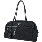 プラダ PRADA ロゴプレート ショルダーバッグ ハンドバッグ ショルダーバッグ ナイロン ネロ(ブラック) BR1553 レディース 中古