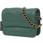ショッピングmarc マークジェイコブス MARC JACOBS ザ ミニ クッションバッグ ロゴ チェーン ショルダーバッグ レザー グリーン レディース 中古