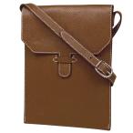 エルメス HERMES アメリー ショルダーバッグ ショルダーポーチ ポシェット フォンケース ショルダーバッグ レザー ブラウン □C レディース 中古