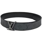 ルイ・ヴィトン Louis Vuitton ベルト LV イニシャル リバーシブル ベルト モノグラムリバース エクリプス グレー 中古 ラッピング可