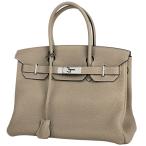 エルメス HERMES バーキン 30 ハンドバッグ トリヨンクレマンス トゥルティエールグレー □N レディース 中古