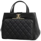 シャネル CHANEL ココマーク ハンドバッグ 2WAY ショルダーバッグ マトラッセ ハンドバッグ キャビアスキン ブラック レディース 中古