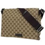 グッチ GUCCI GG柄 ショルダーバッグ メッセンジャーバッグ ショルダーバッグ GGキャンバス ブラウン 146236 レディース 中古