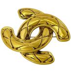 シャネル CHANEL ココマーク ブローチ マトラッセ ブローチ GP ゴールド 中古 在庫一掃