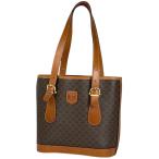 セリーヌ CELINE マカダム柄 トートバッグ ハンドバッグ トートバッグ コーティングキャンバス ブラウン レディース 中古