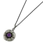ジョージジェンセン Georg Jensen デザイン ネックレス アメジスト フラワー ネックレス シルバー925 シルバー レディース 中古 ラッピング可