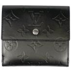 ルイ・ヴィトン Louis Vuitton ポルト モネ ビエ カルト クレディ三つ折り財布 モノグラムマット ノワール(ブラック) M65112 レディース 中古 ラッピング可