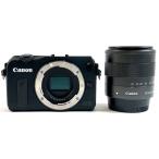 キヤノン Canon EOS M EF-M 18-55 IS STM レンズキット ブラック デジタル ミラーレス 一眼カメラ 中古