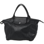 ロンシャン Longchamp ル プリアージュハンドルバッグ 2WAY ショルダーバッグ ハンドバッグ レザー ブラック レディース 中古