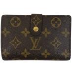 ルイ・ヴィトン Louis Vuitton ポルト モネ ビエ ヴィエノワ 札入れ 小銭入れ がま口 二つ折り財布 モノグラム ブラウン M61663 レディース 中古