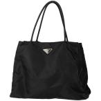 プラダ PRADA ロゴプレート ハンドバッグ トートバッグ ハンドバッグ ナイロン ネロ(ブラック) レディース 中古